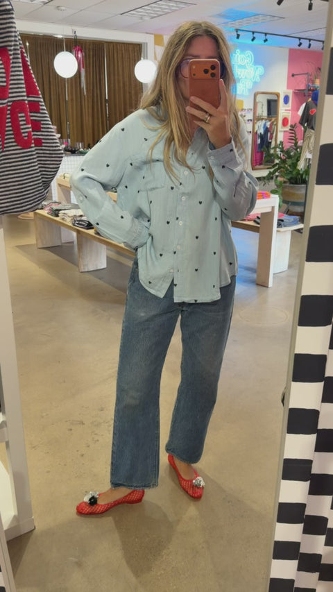 Sophie Chambray Heart Shirt