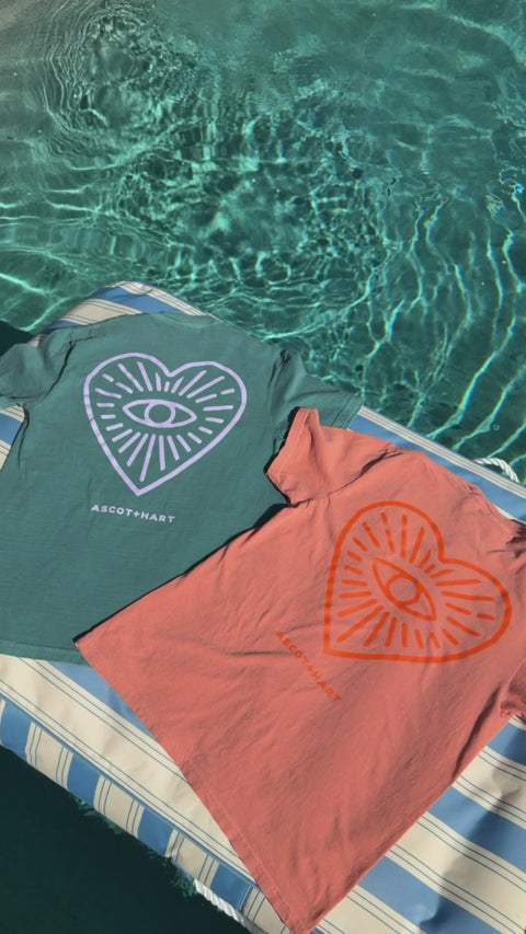 A+H Heart Eye Logo Tee