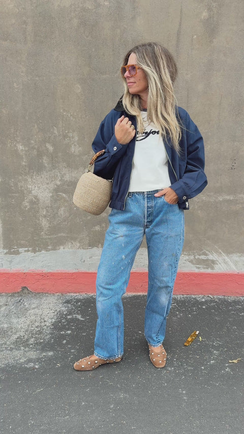 Melrose Twill Bomber Jacket