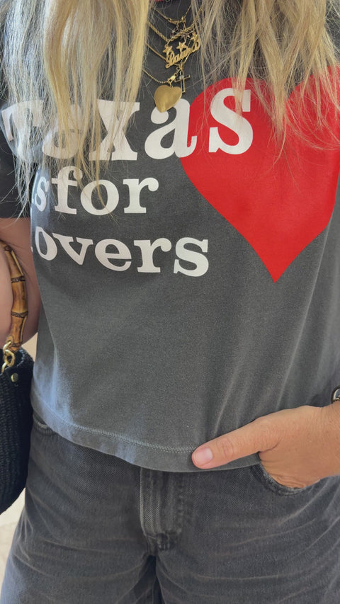 Texas Is For Lovers Crop Top