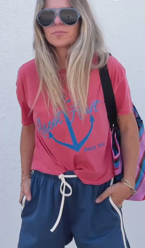 A+H Ahoy Crop Tee