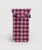 Puffy Glasses Sleeve - Pink Houndstooth - ascot + hart