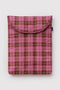 Puffy Laptop Sleeve 13"/14" - Azalea Pink Tartan - ascot + hart