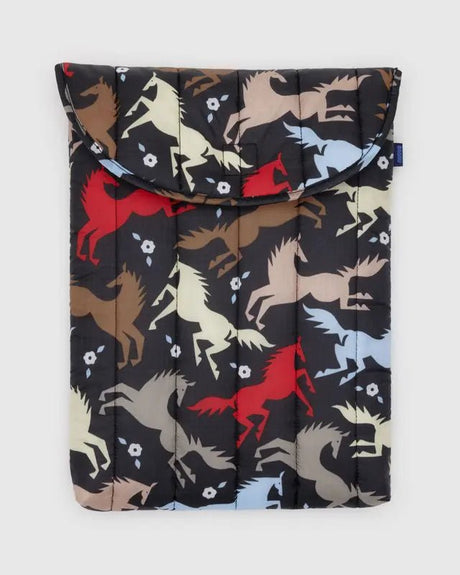Puffy Laptop Sleeve 16" - Horse Cut - Outs - ascot + hart