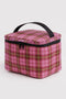 Puffy Lunch Bag - Azalea Pink Tartan - ascot + hart