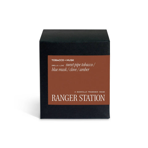 Ranger Station - Tobac + Musk Candle - ascot + hart