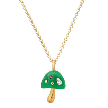 Resin Mushroom Necklace - ascot + hart