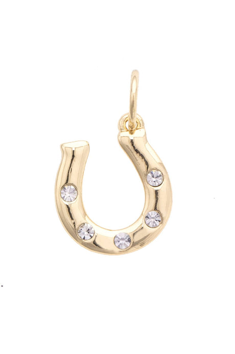 Rhinestone Horseshoe Charm - ascot + hart
