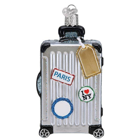 Rolling Suitcase Ornament - ascot + hart