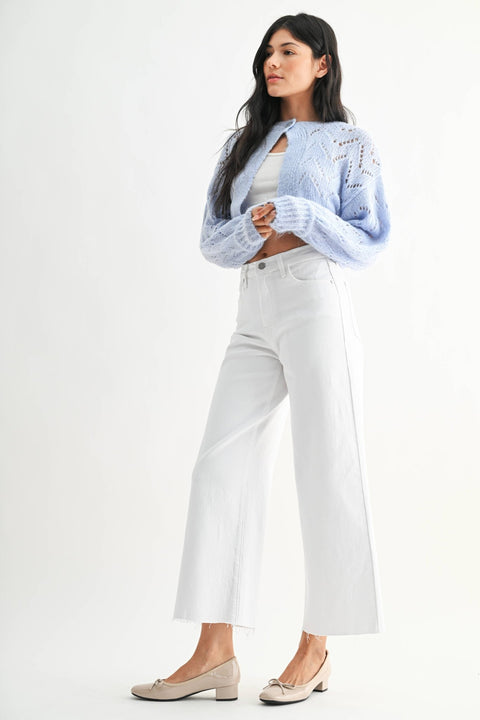 Roma Scissor Cut Wide Leg Jeans - ascot + hart