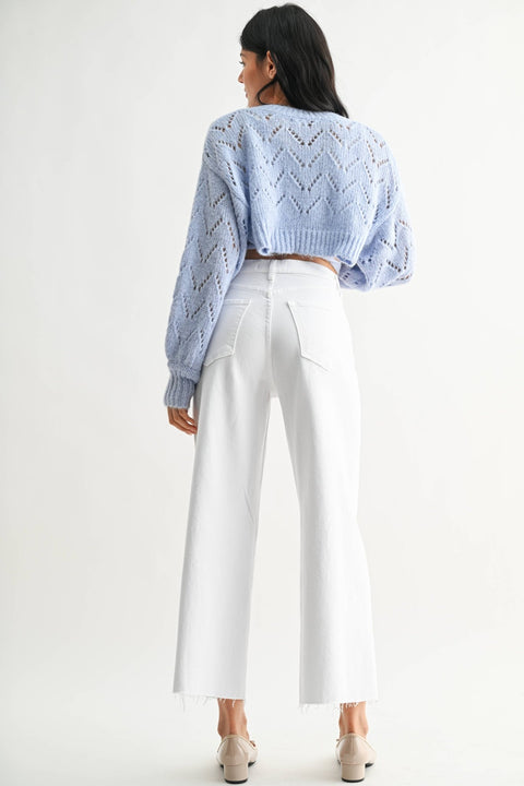 Roma Scissor Cut Wide Leg Jeans - ascot + hart