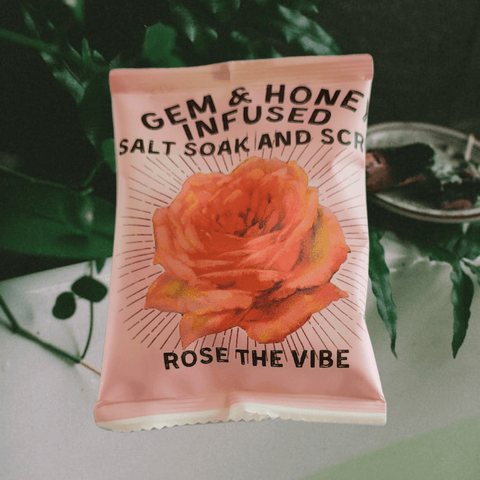 Rose the Vibe Bath Soak And Scrub - ascot + hart