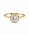 Round Cut Bezel Ring - ascot + hart