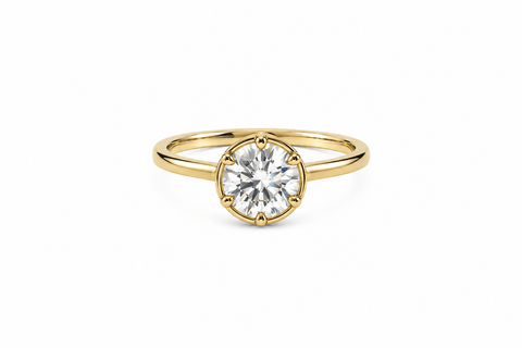 Round Cut Bezel Ring - ascot + hart