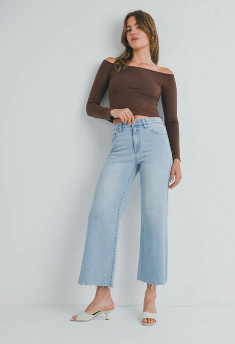 Ruby Wide Leg Denim - ascot + hart