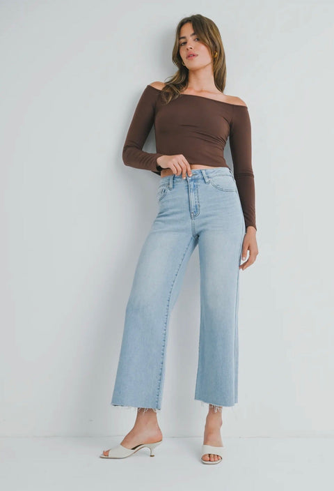Ruby Wide Leg Denim - ascot + hart