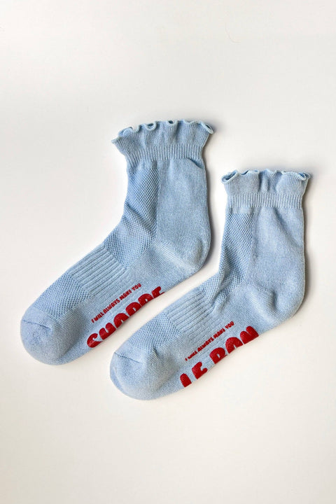 Ruffled Hugger Crew Socks - ascot + hart