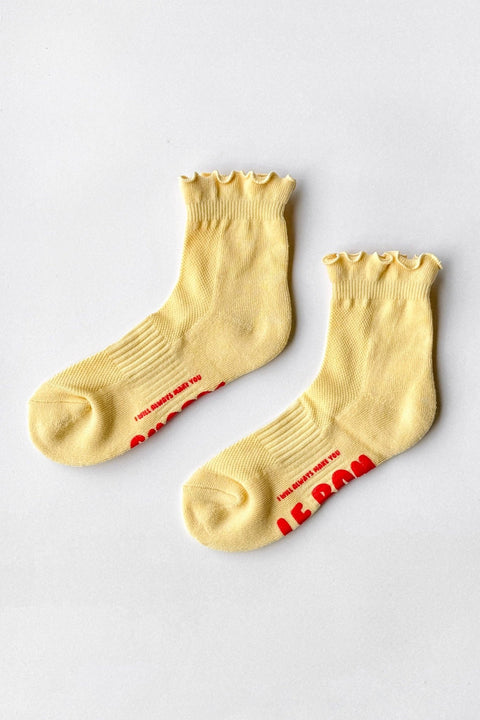 Ruffled Hugger Crew Socks - ascot + hart