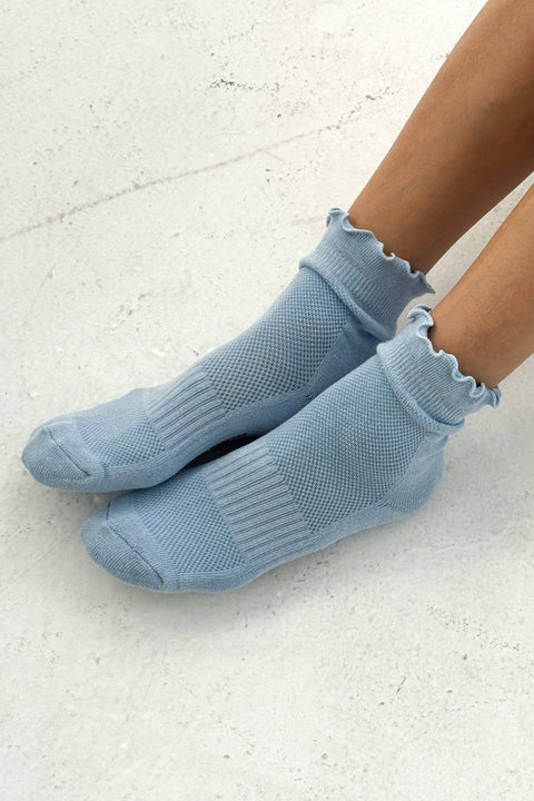 Ruffled Hugger Crew Socks - ascot + hart