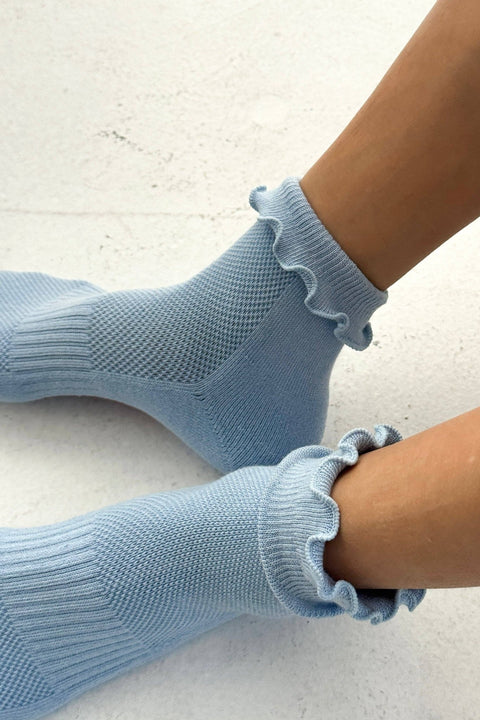 Ruffled Hugger Crew Socks - ascot + hart