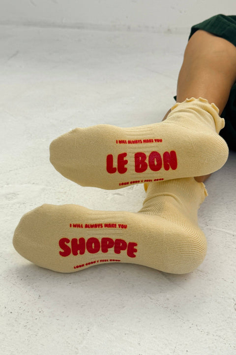 Ruffled Hugger Crew Socks - ascot + hart