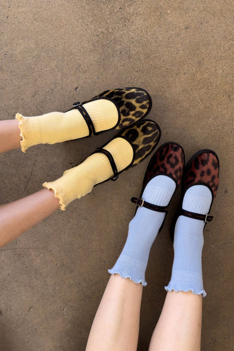Ruffled Hugger Crew Socks - ascot + hart