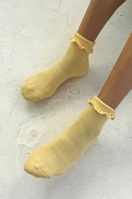 Ruffled Hugger Crew Socks - ascot + hart