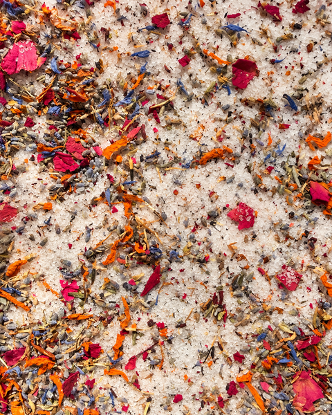 SALTY Botanical Bath Confetti - Lazy Day Lavender - ascot + hart