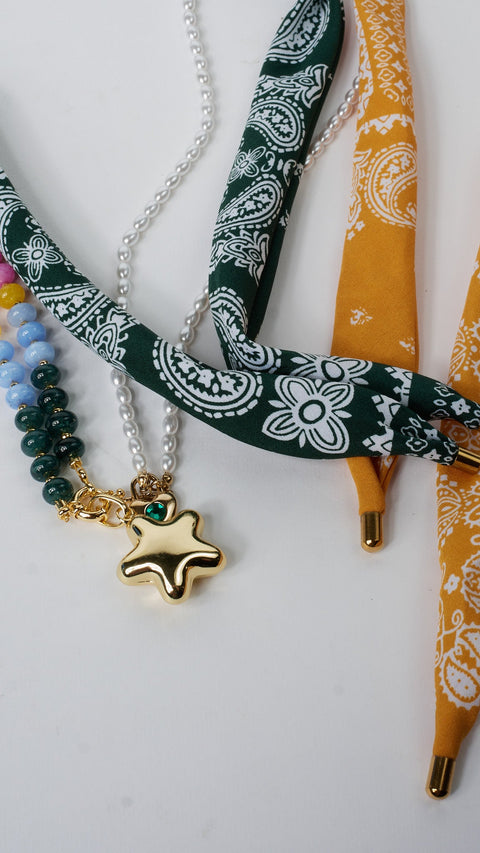 Scarf Bandana Necklace - ascot + hart