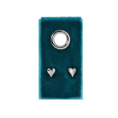 Simple Heart Stud Earrings - ascot + hart