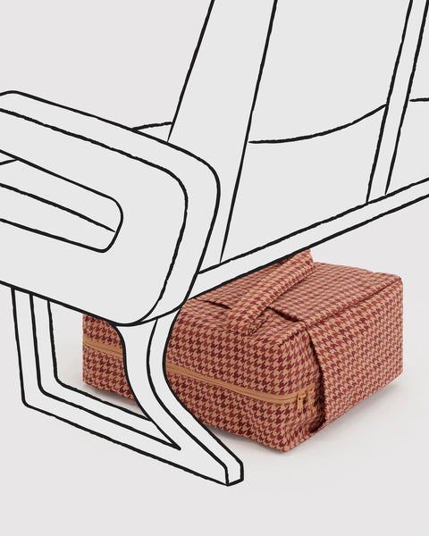 Small Cloud Carry-On - Tan Houndstooth - ascot + hart
