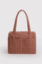 Small Cloud Carry-On - Tan Houndstooth - ascot + hart