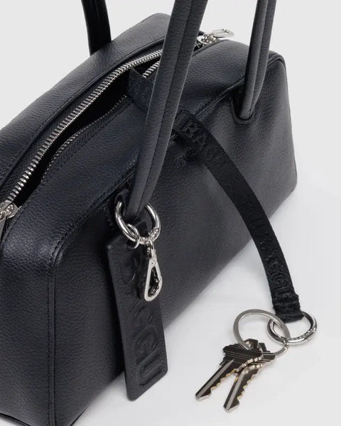 Small Recycled Leather Bowler Bag - ascot + hart