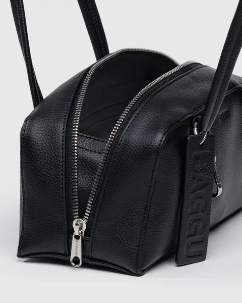 Small Recycled Leather Bowler Bag - ascot + hart
