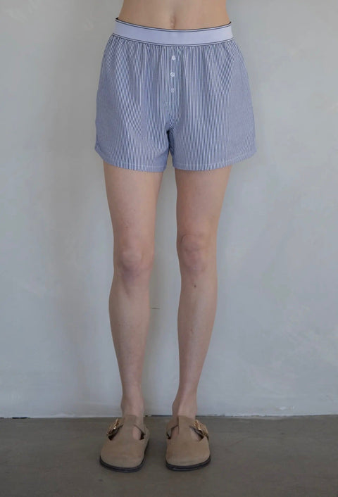 Sofia Striped Boxer Shorts - ascot + hart