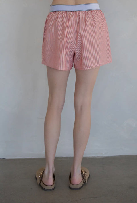 Sofia Striped Boxer Shorts - ascot + hart