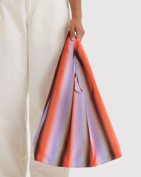Standard Baggu - Gradient Stripe Poppy & Lilac - ascot + hart