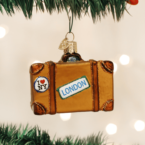 Suitcase Ornament - ascot + hart