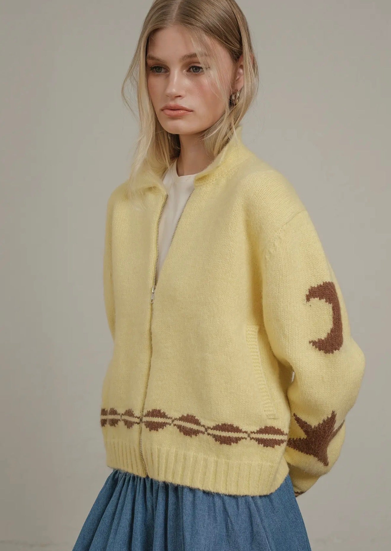 Sunni Zip Cardigan – ascot + hart