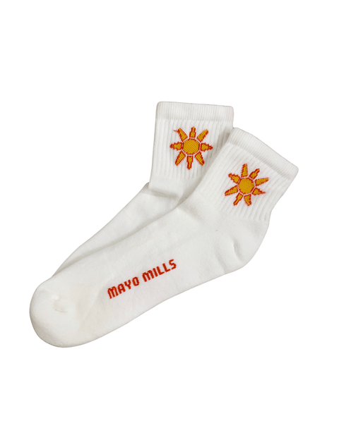 Sunshine Quarter Crew socks - ascot + hart
