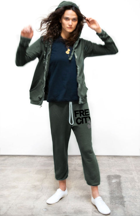 SUPERFLUFF LUX zip hoodie - bush - ascot + hart