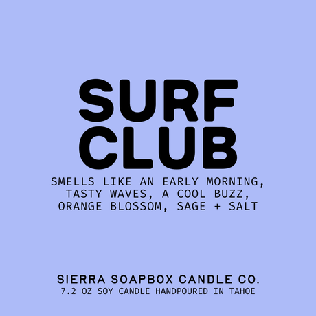 Surf Club Candle [Orange Blossom + Sage] - ascot + hart
