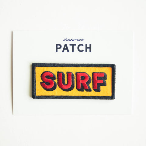 SURF Embroidered Iron on Patch - ascot + hart