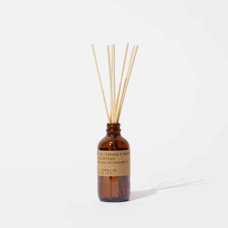 Teakwood & Tobacco - 3.5 oz Reed Diffuser - ascot + hart