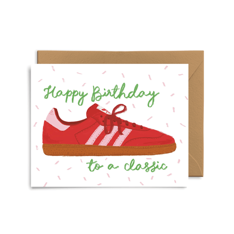 Tennis Shoe Birthday Card - ascot + hart