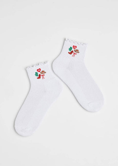 Texas Icons Ruffle Sock - ascot + hart