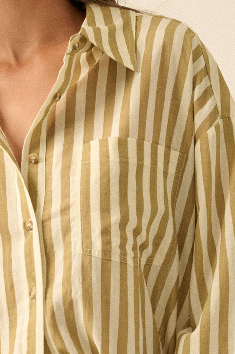 The Birdie Striped Shirt - ascot + hart
