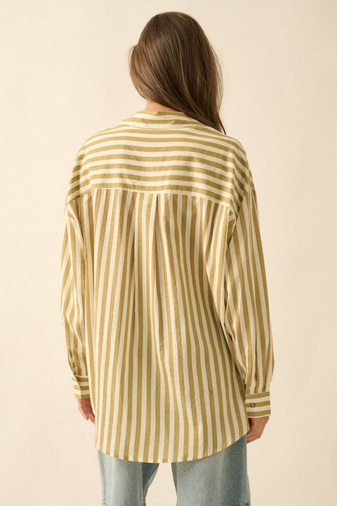 The Birdie Striped Shirt - ascot + hart