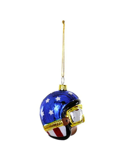 Vintage Motorcycle Helmet Ornament - ascot + hart