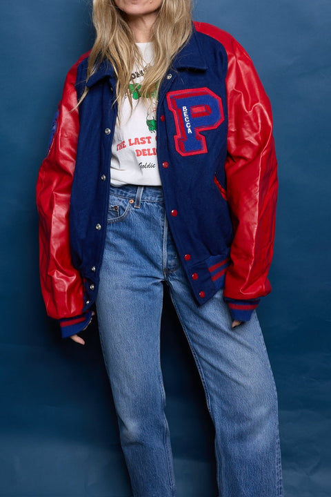 Vintage "P" Varsity Band Letterman Jacket - ascot + hart
